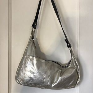 Dean Real Leather Silver purse